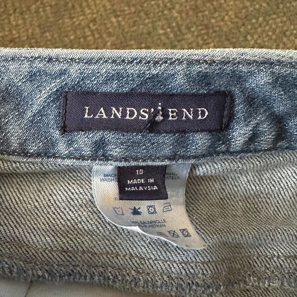 Lands End Straight Leg Jeans, Size 10, Pre-owned - Picture 4 of 5